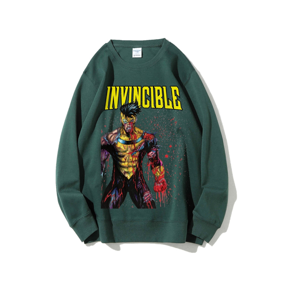 Casual Crewneck Sweatshirt Invincible