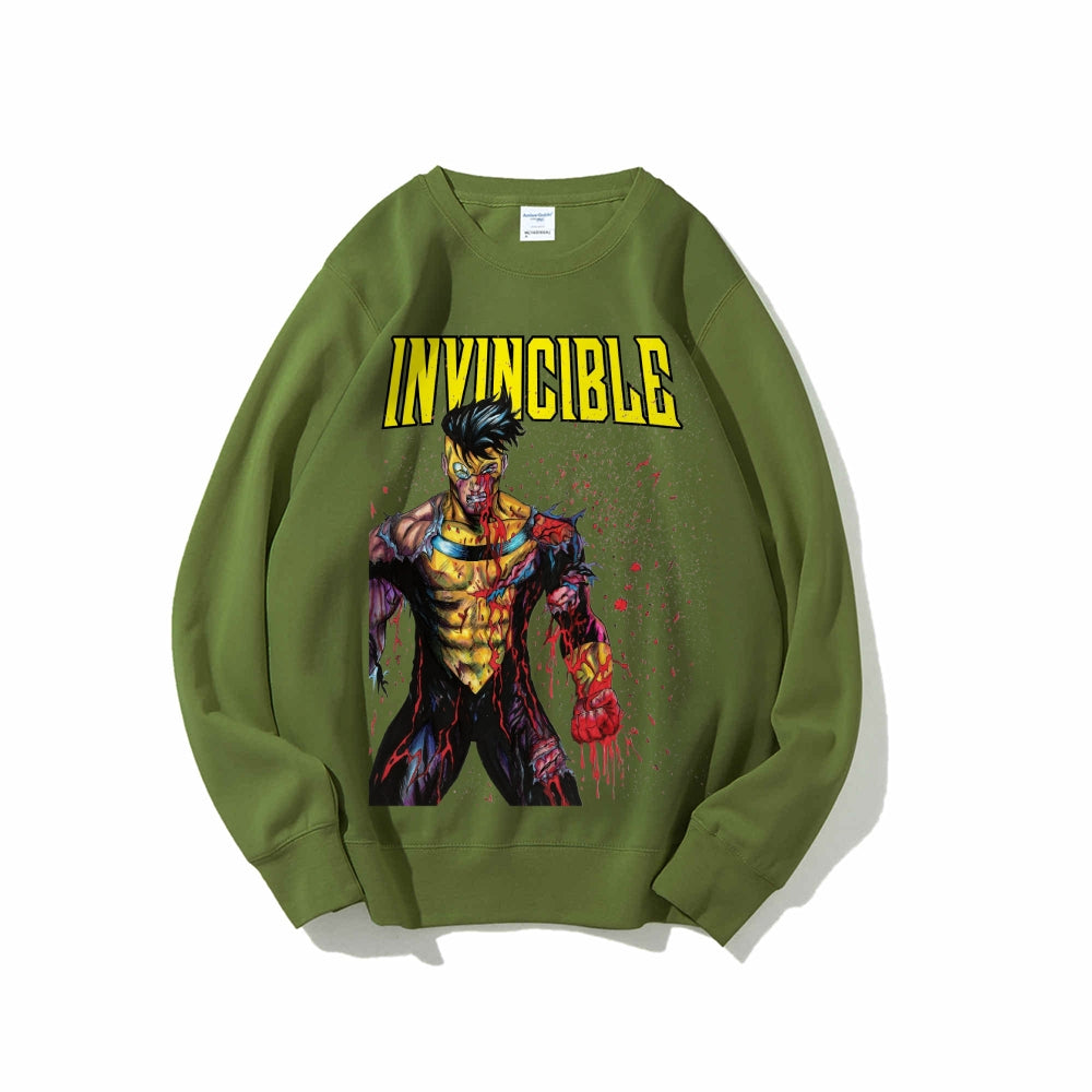 Casual Crewneck Sweatshirt Invincible