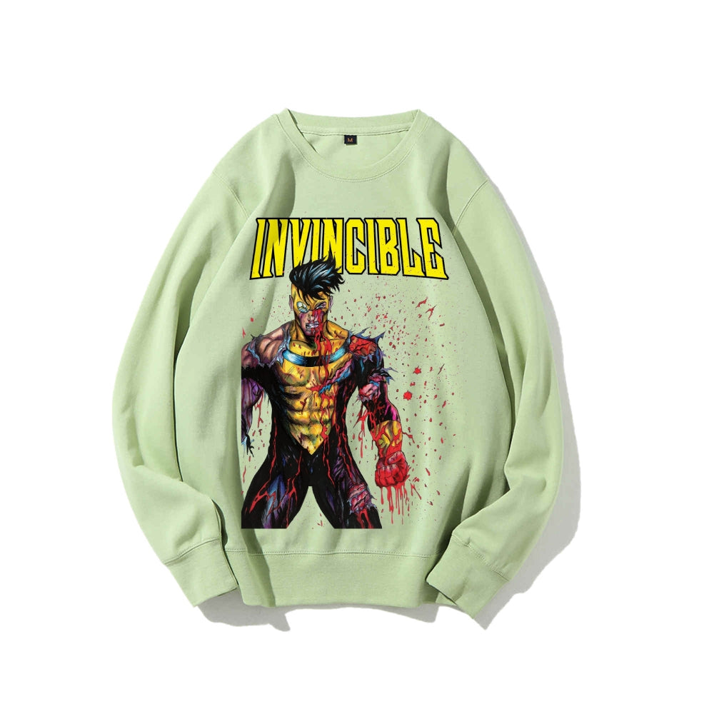 Casual Crewneck Sweatshirt Invincible