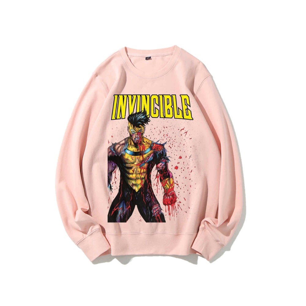 Casual Crewneck Sweatshirt Invincible