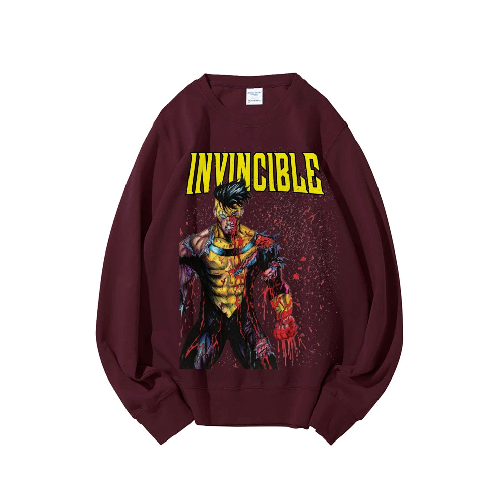Casual Crewneck Sweatshirt Invincible