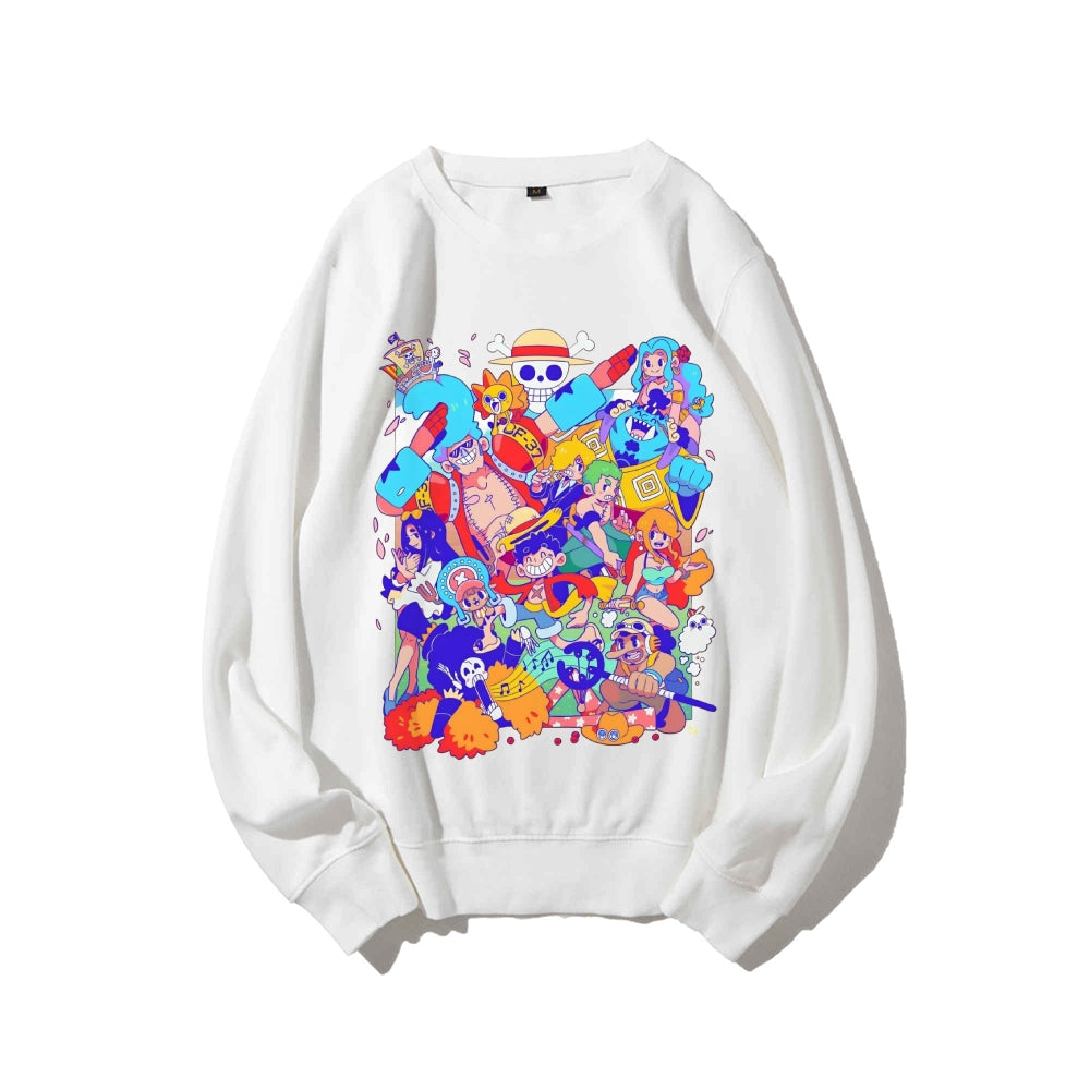 Casual Crewneck Sweatshirt One Piece