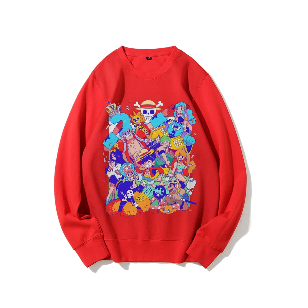 Casual Crewneck Sweatshirt One Piece