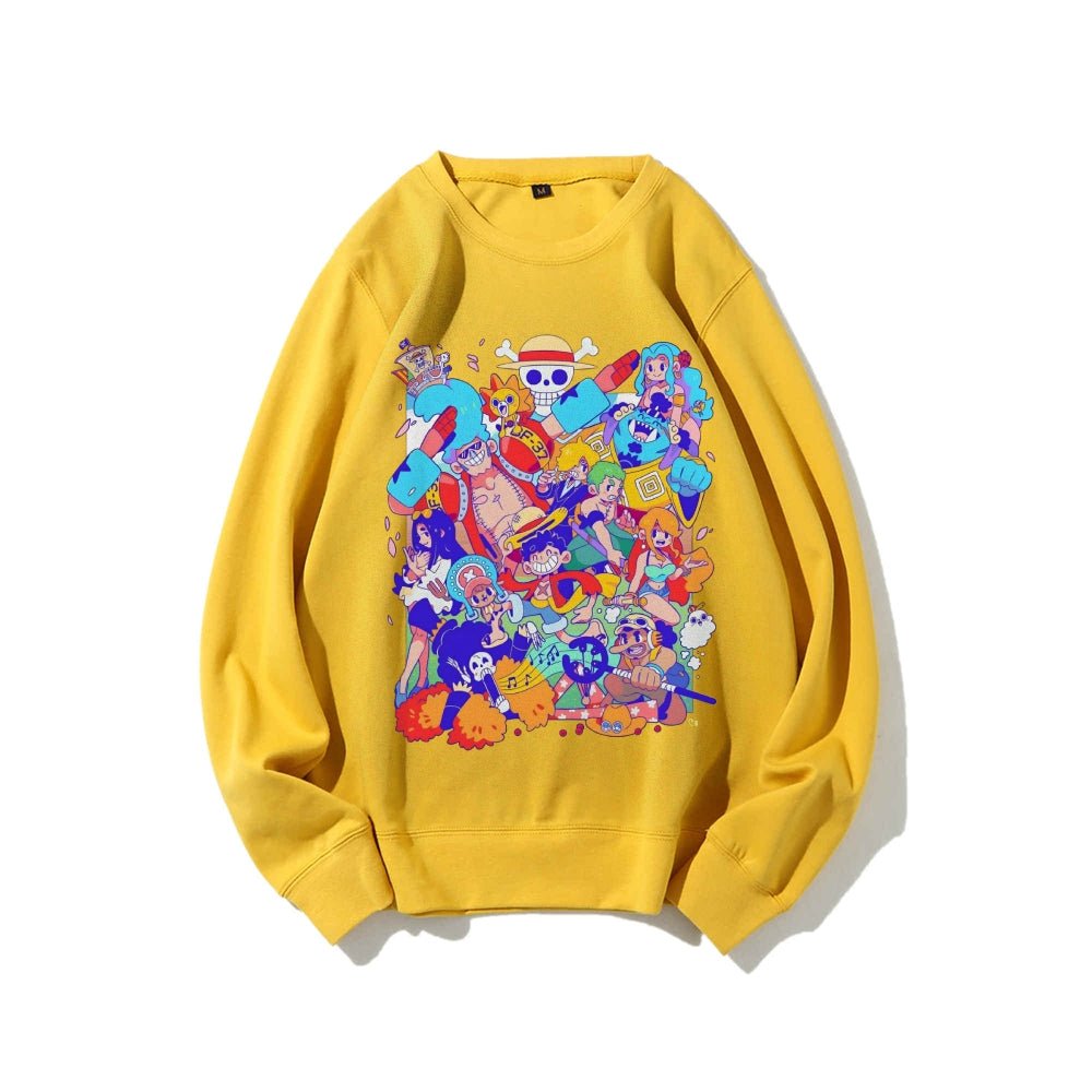 Casual Crewneck Sweatshirt One Piece