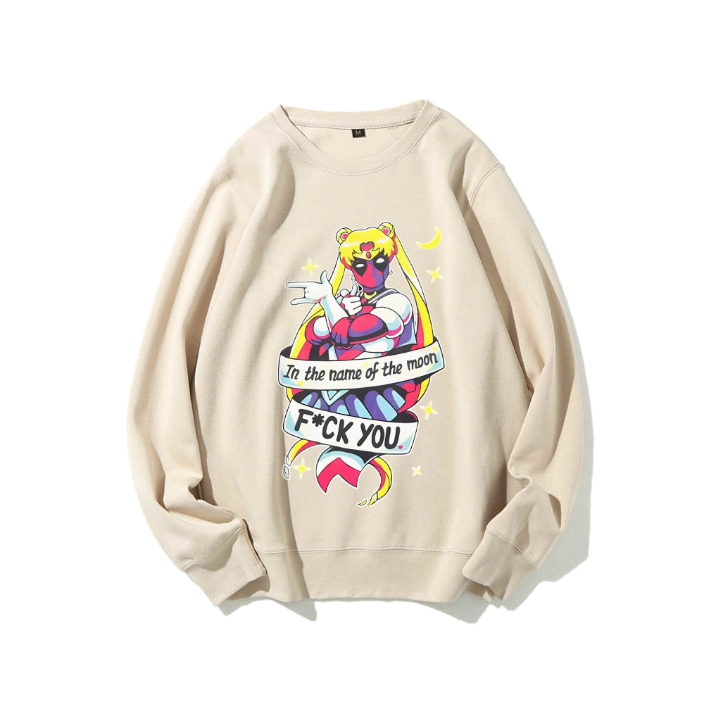 Casual Crewneck Sweatshirt Deadpool