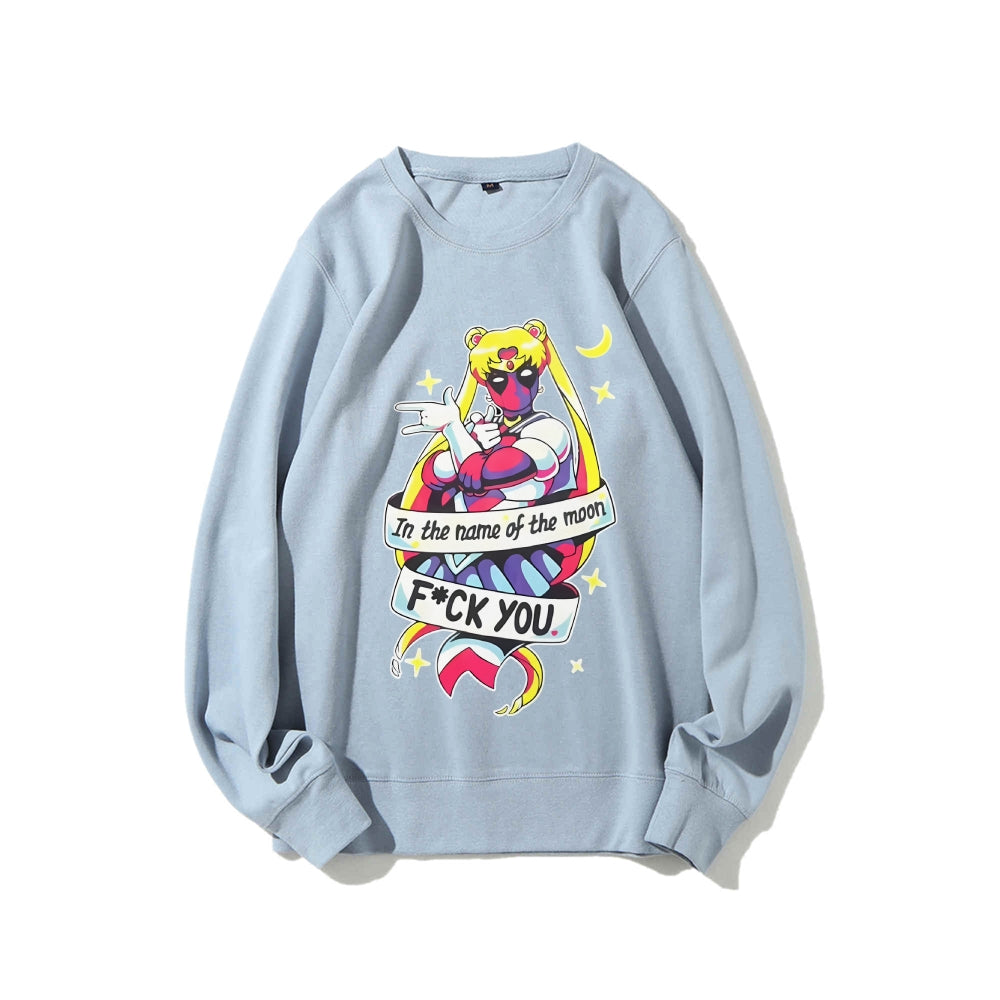 Casual Crewneck Sweatshirt Deadpool