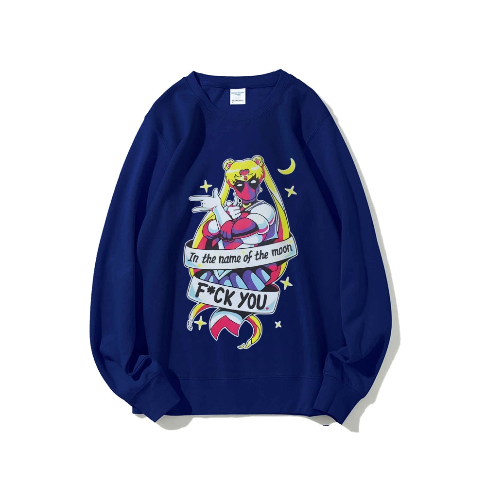 Casual Crewneck Sweatshirt Deadpool
