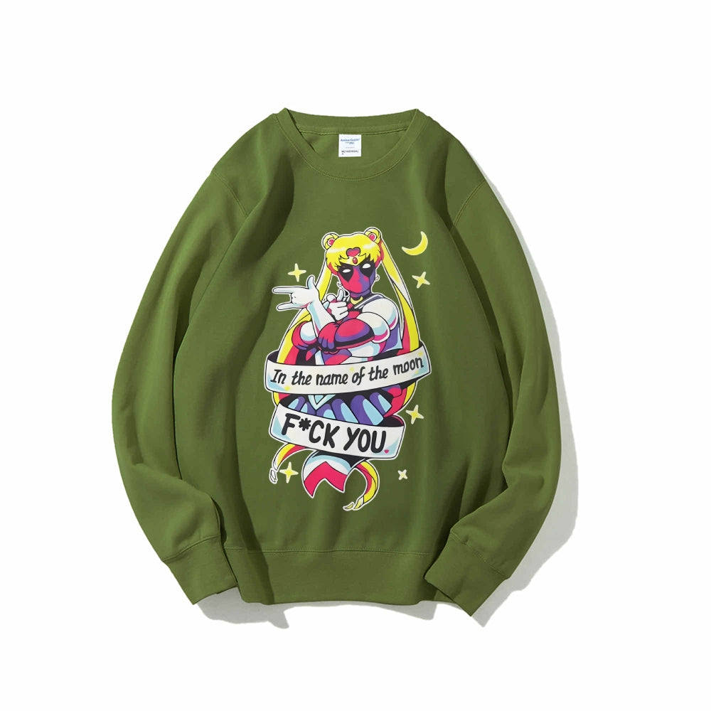 Casual Crewneck Sweatshirt Deadpool