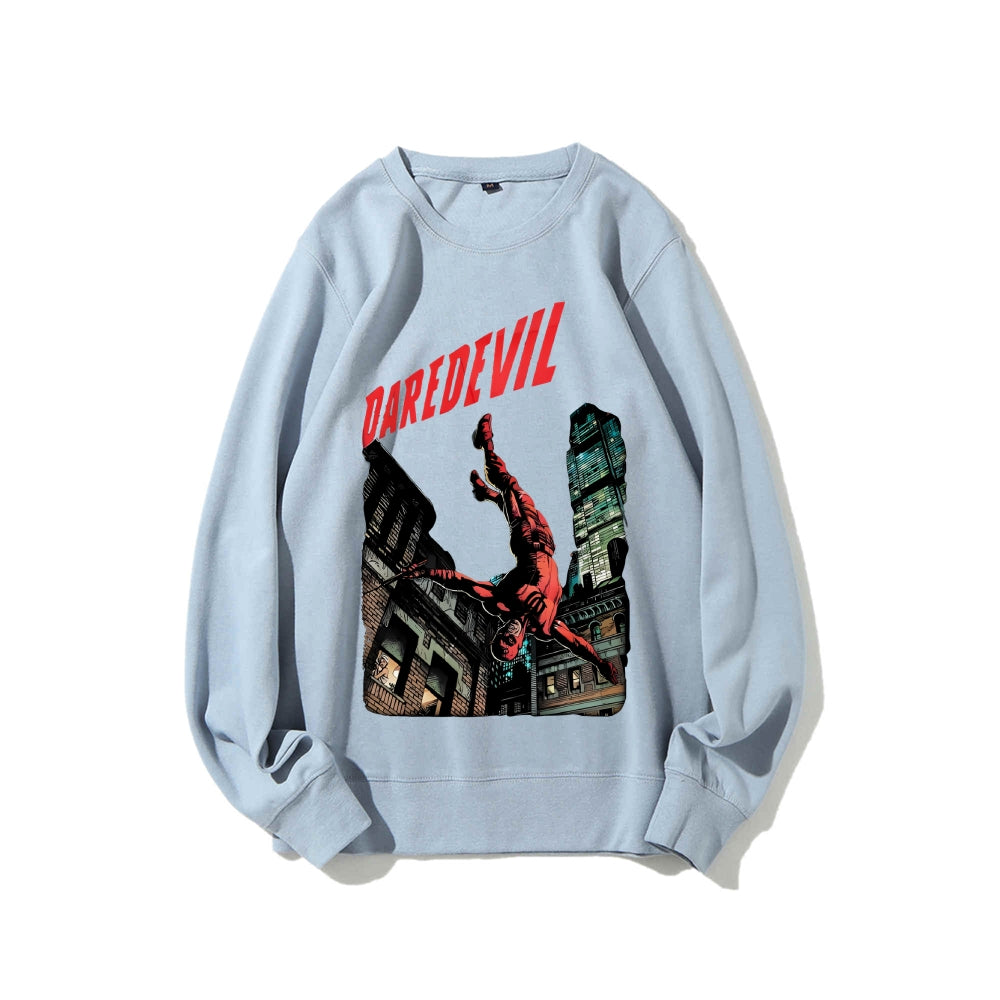 Casual Crewneck Sweatshirt Daredevil