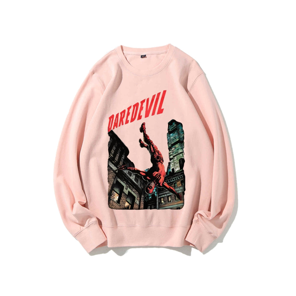 Casual Crewneck Sweatshirt Daredevil
