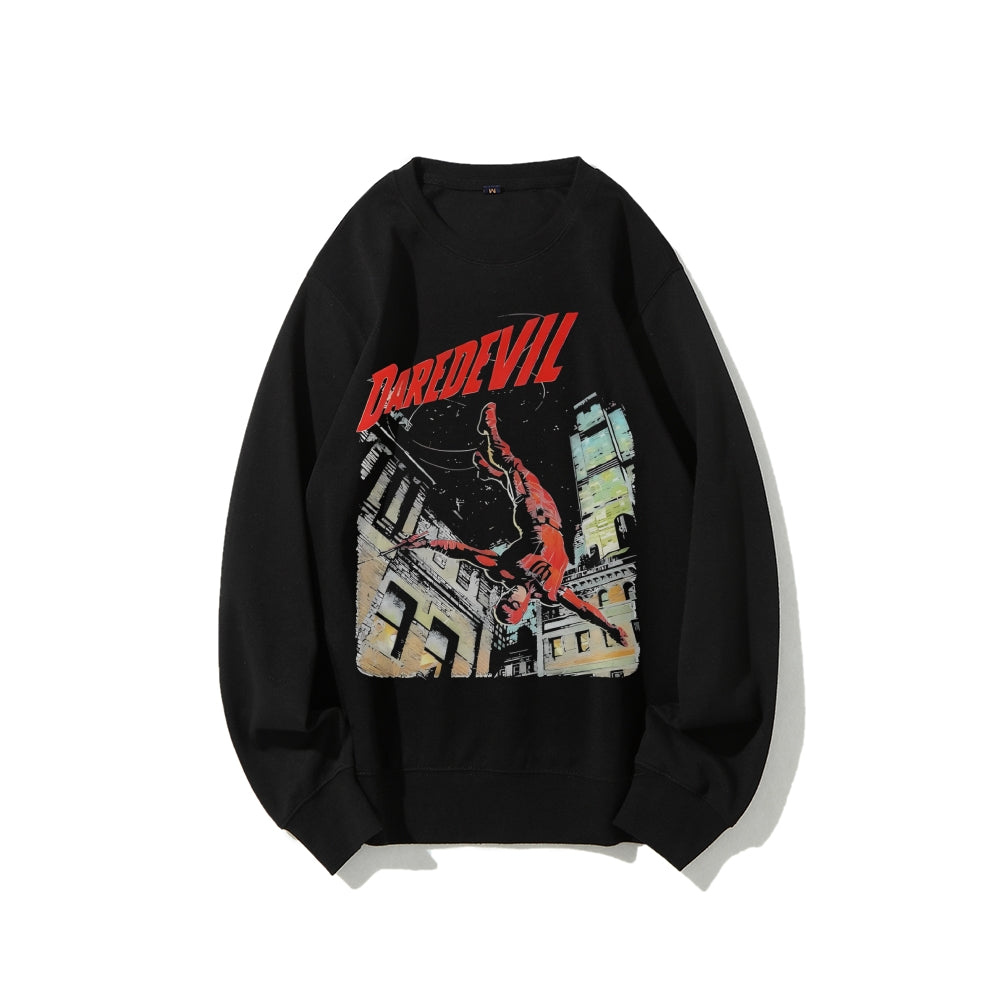 Casual Crewneck Sweatshirt Daredevil
