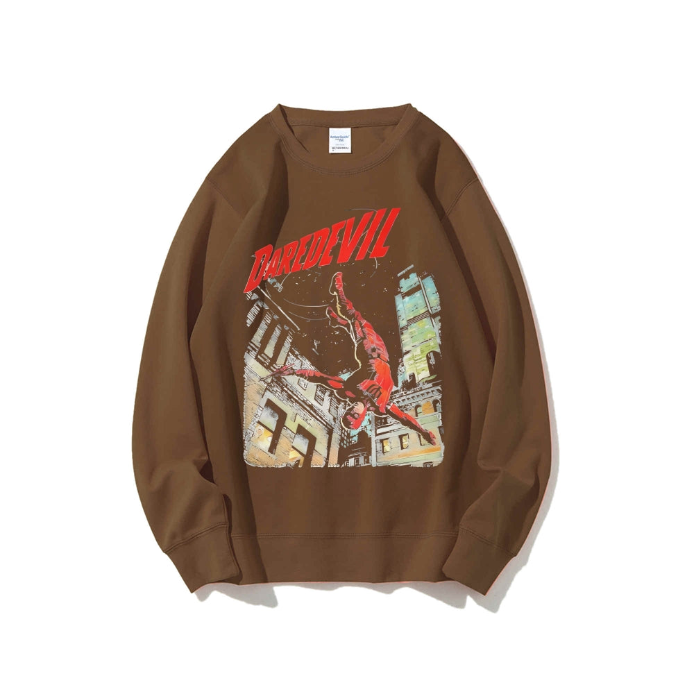 Casual Crewneck Sweatshirt Daredevil