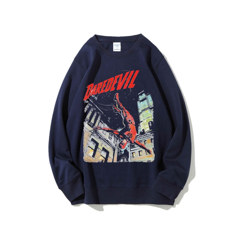 Casual Crewneck Sweatshirt Daredevil