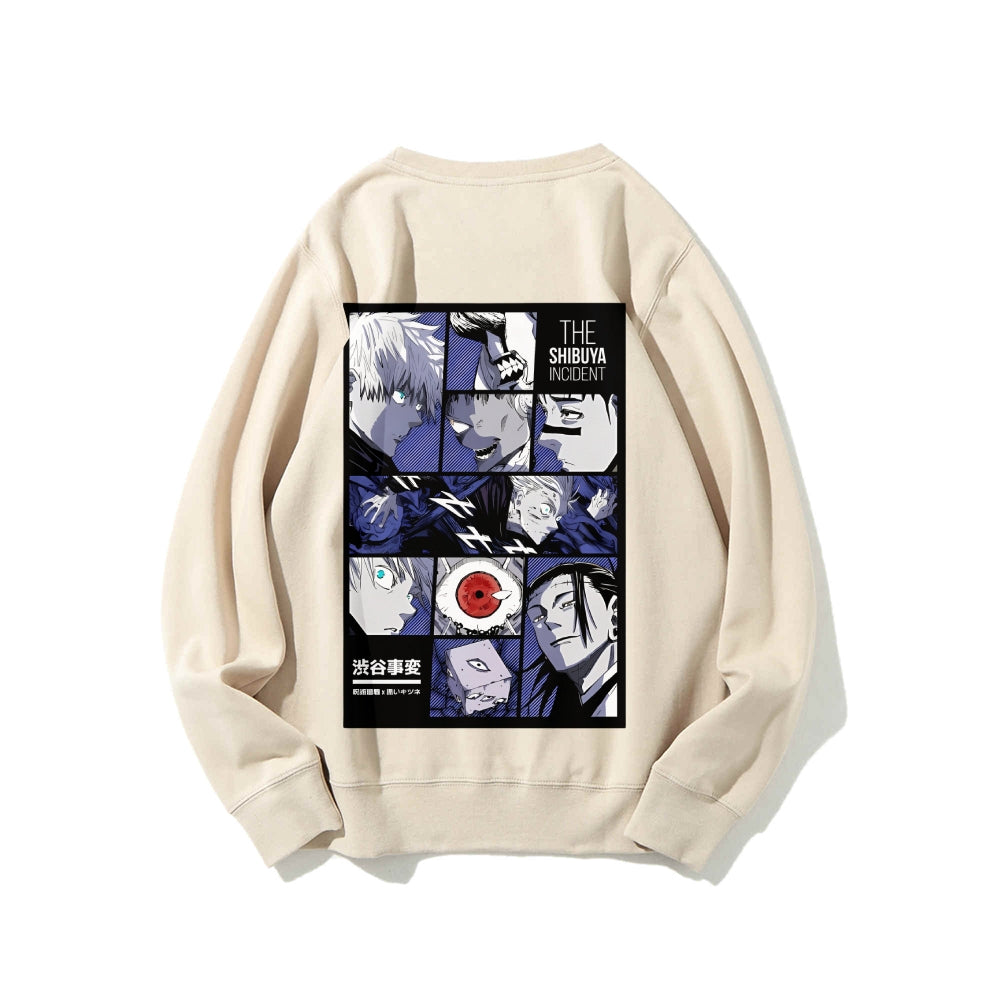 Casual Crewneck Sweatshirt Jujutsu Kaisen
