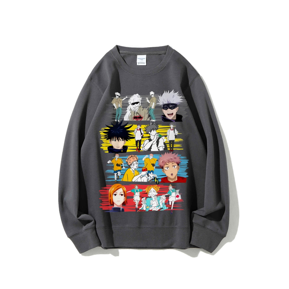 Casual Crewneck Sweatshirt Jujutsu Kaisen
