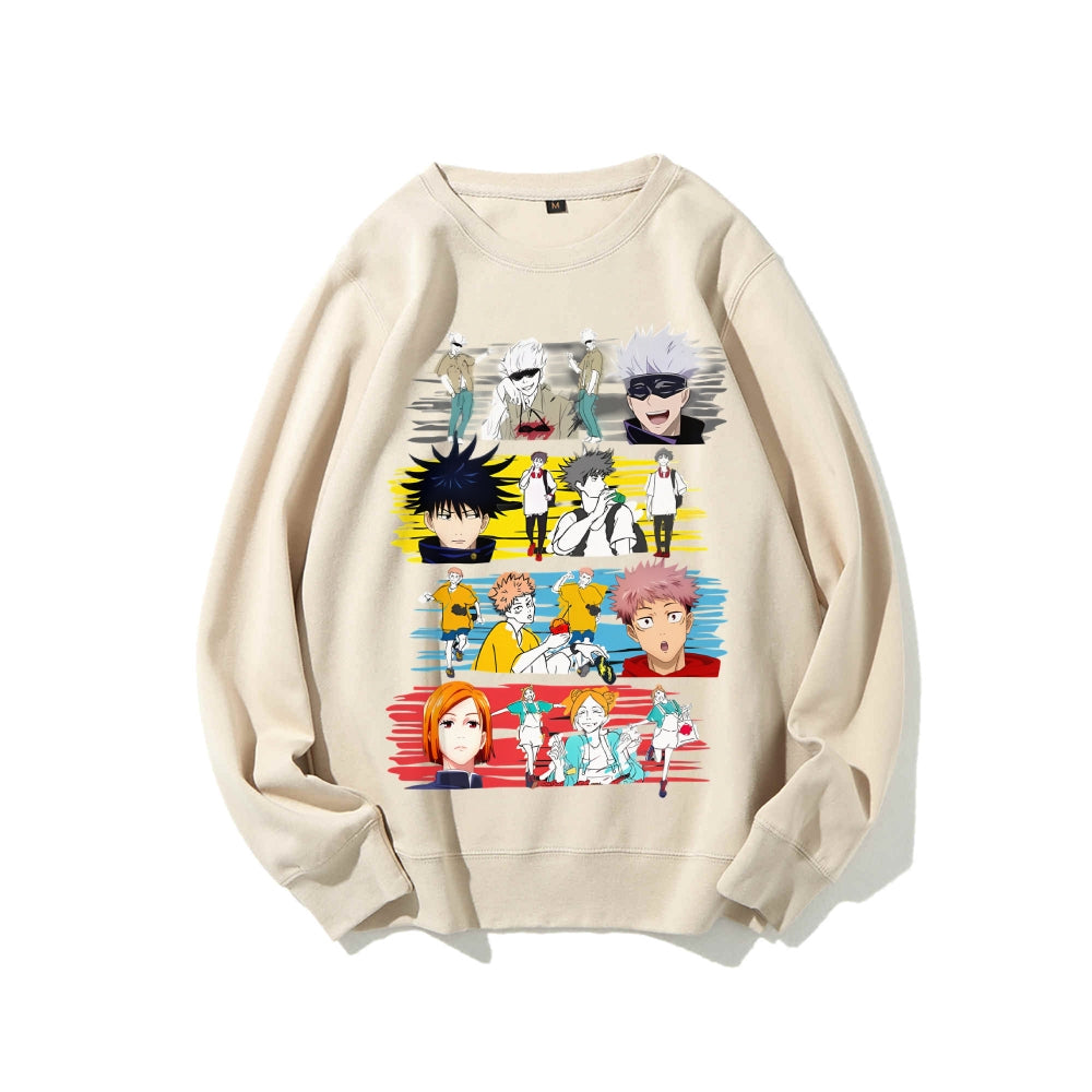 Casual Crewneck Sweatshirt Jujutsu Kaisen
