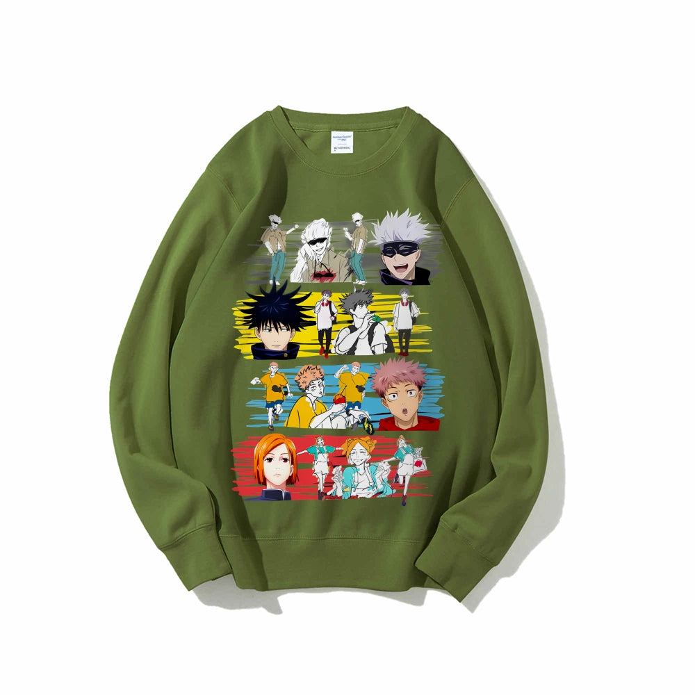 Casual Crewneck Sweatshirt Jujutsu Kaisen