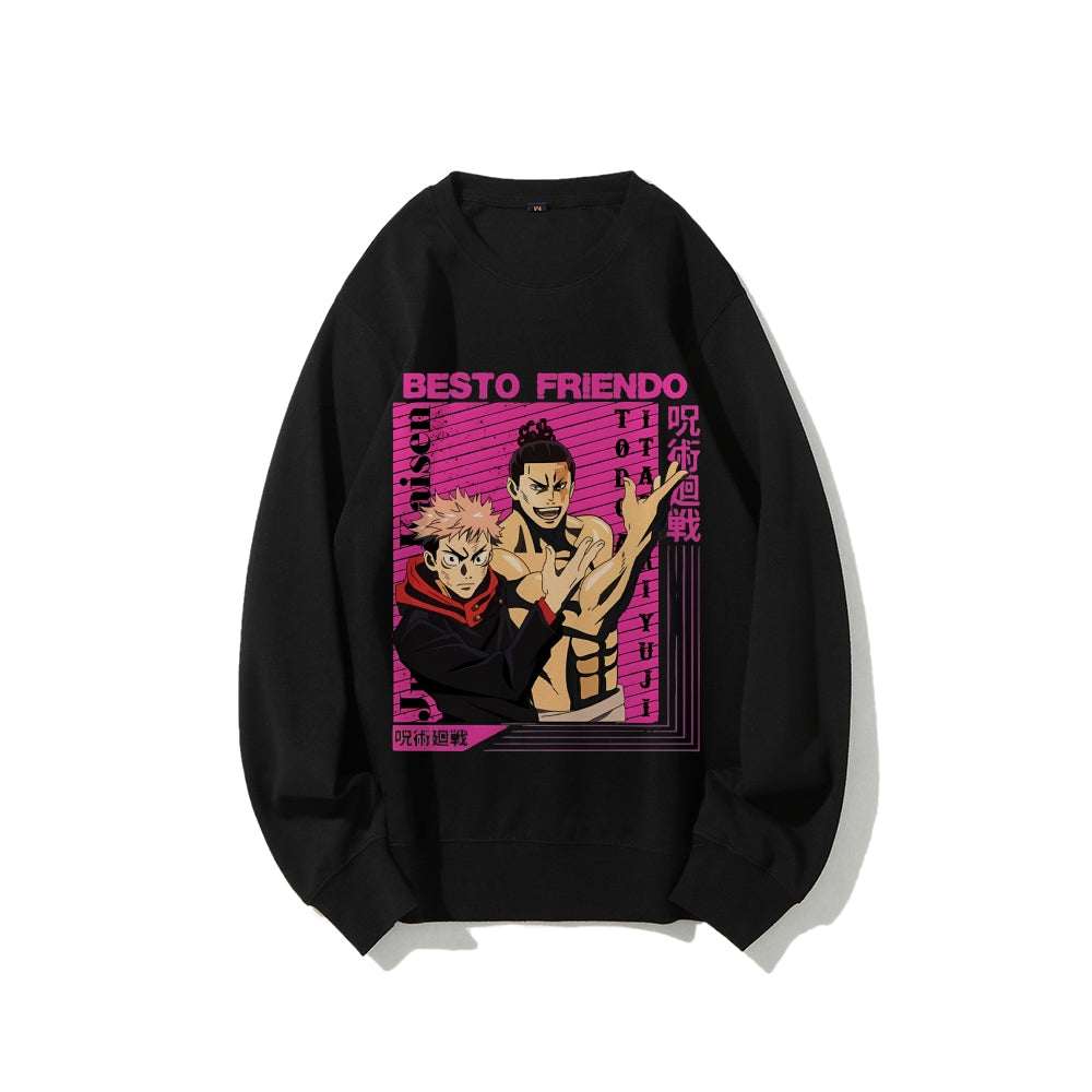 Casual Crewneck Sweatshirt Jujutsu Kaisen