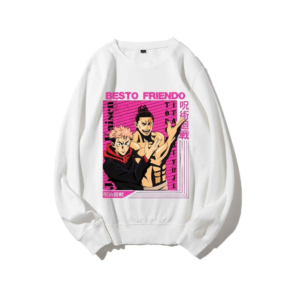 Casual Crewneck Sweatshirt Jujutsu Kaisen