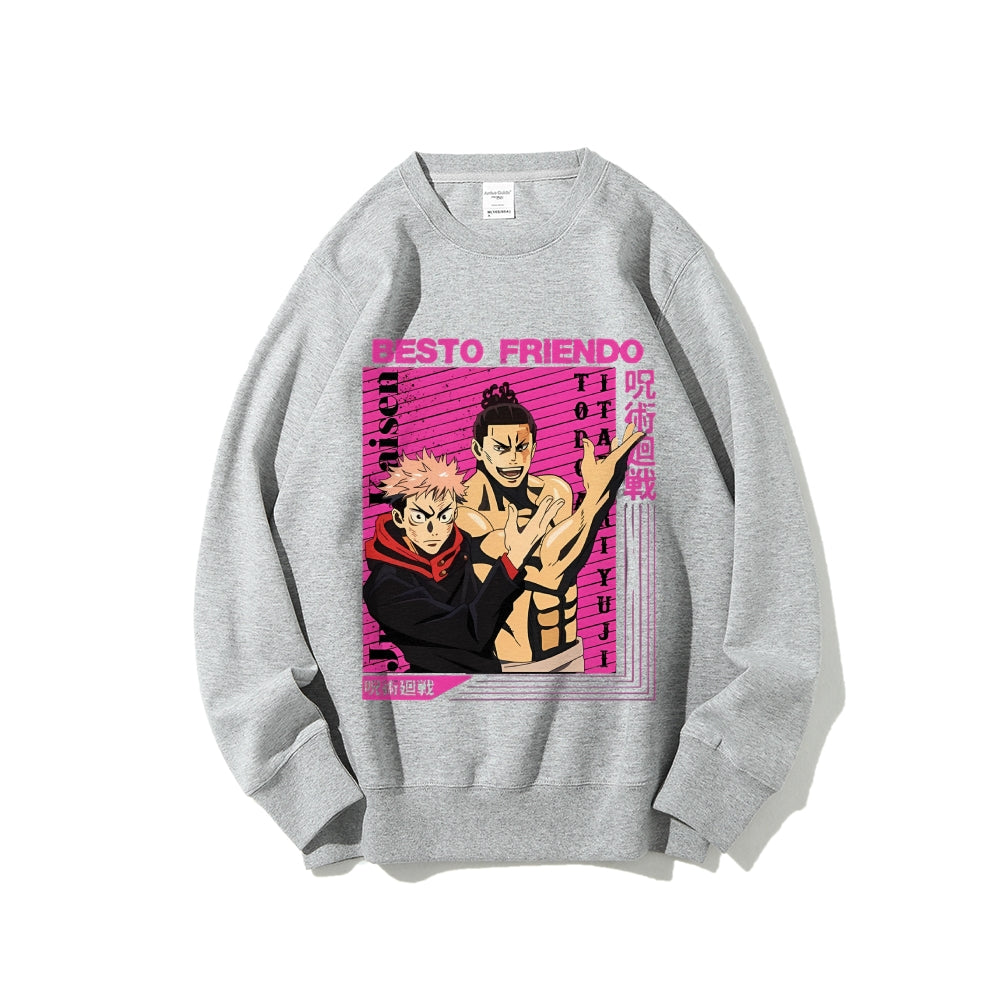 Casual Crewneck Sweatshirt Jujutsu Kaisen
