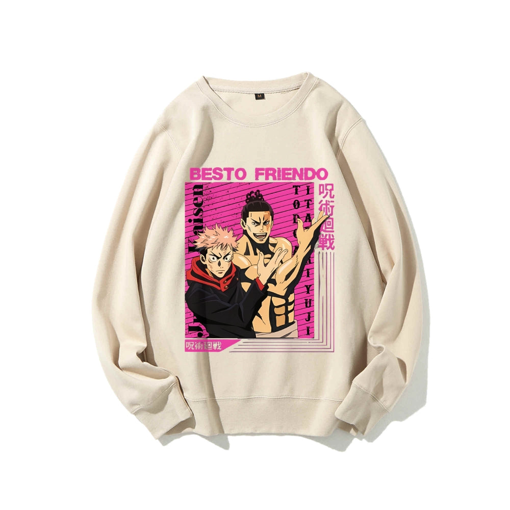 Casual Crewneck Sweatshirt Jujutsu Kaisen