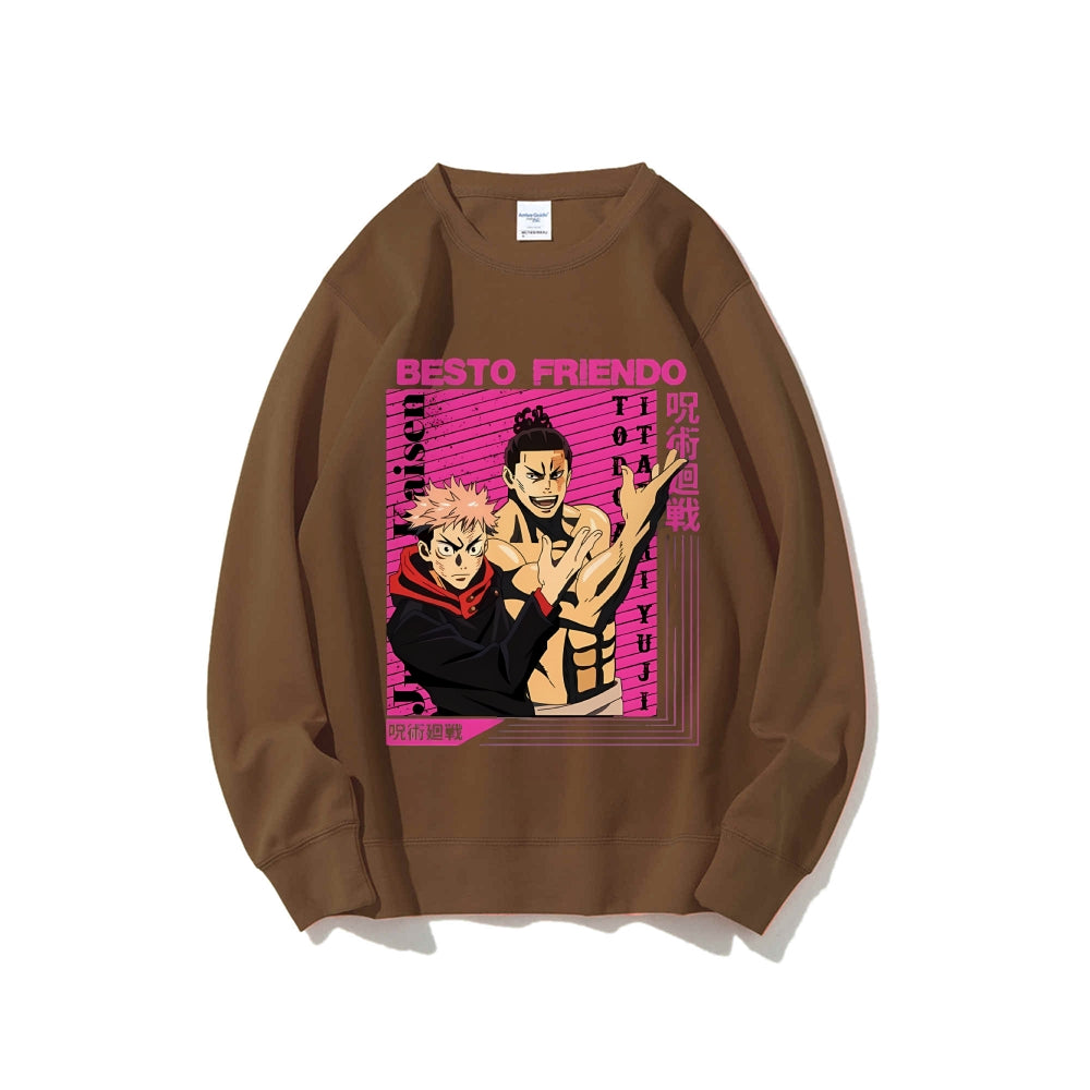 Casual Crewneck Sweatshirt Jujutsu Kaisen