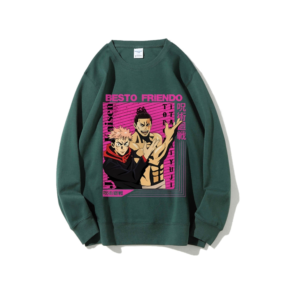 Casual Crewneck Sweatshirt Jujutsu Kaisen