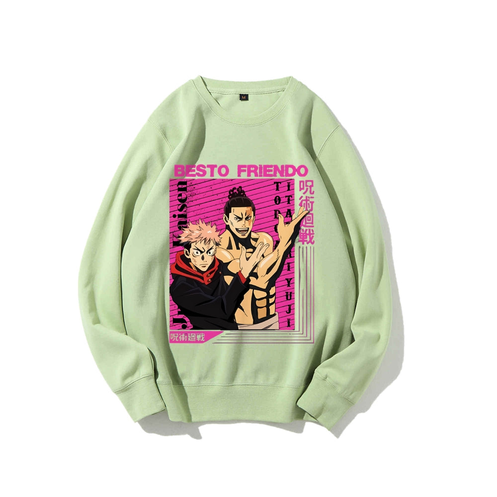 Casual Crewneck Sweatshirt Jujutsu Kaisen