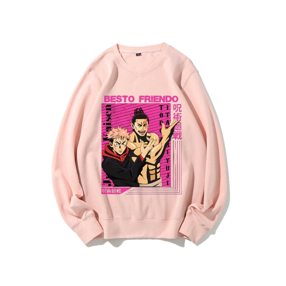 Casual Crewneck Sweatshirt Jujutsu Kaisen