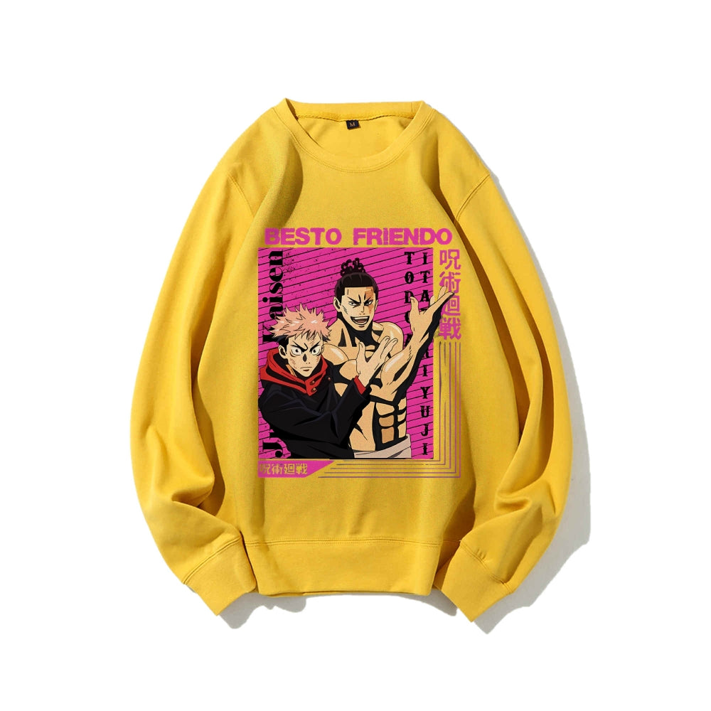 Casual Crewneck Sweatshirt Jujutsu Kaisen