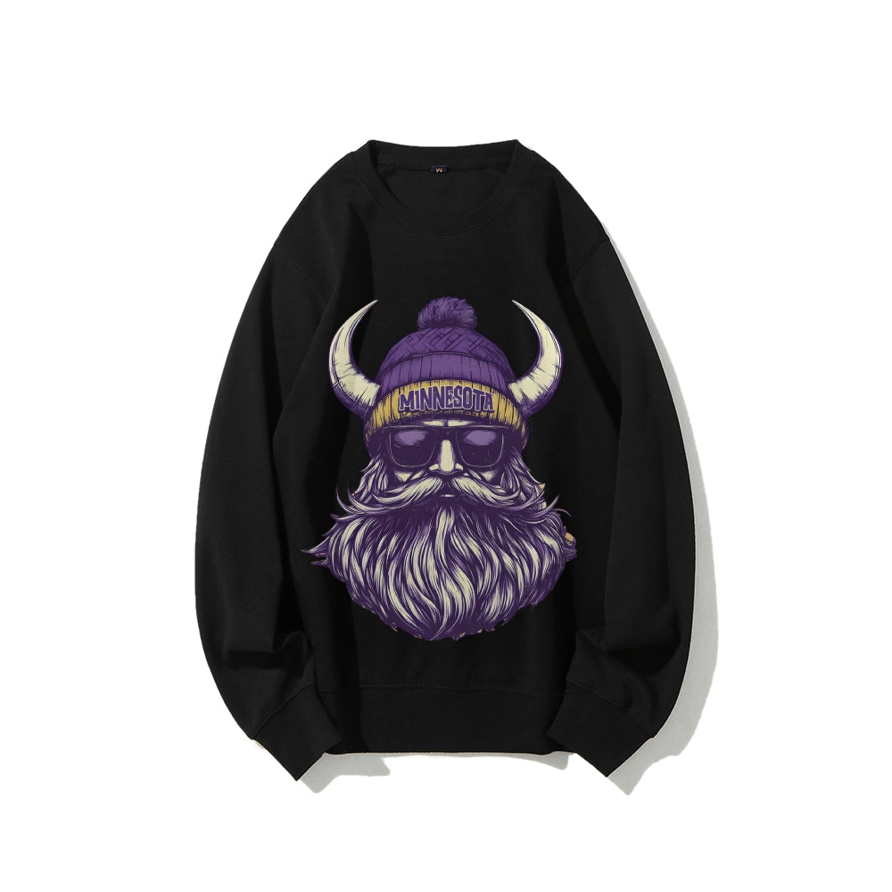 Casual Crewneck Sweatshirt MINNESOTA