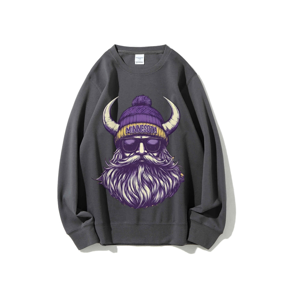 Casual Crewneck Sweatshirt MINNESOTA