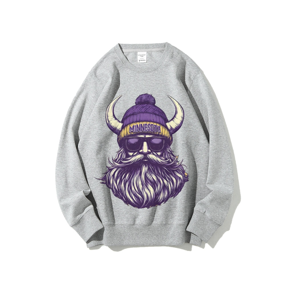 Casual Crewneck Sweatshirt MINNESOTA
