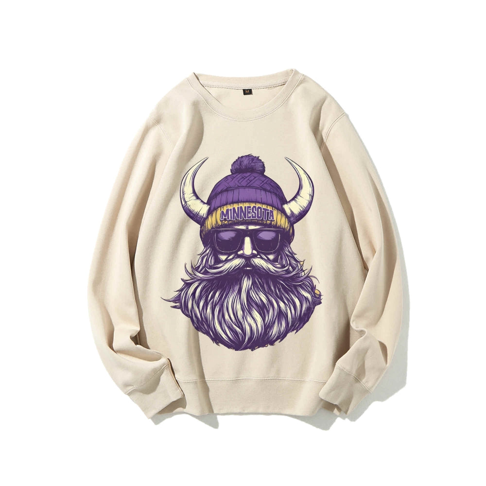 Casual Crewneck Sweatshirt MINNESOTA