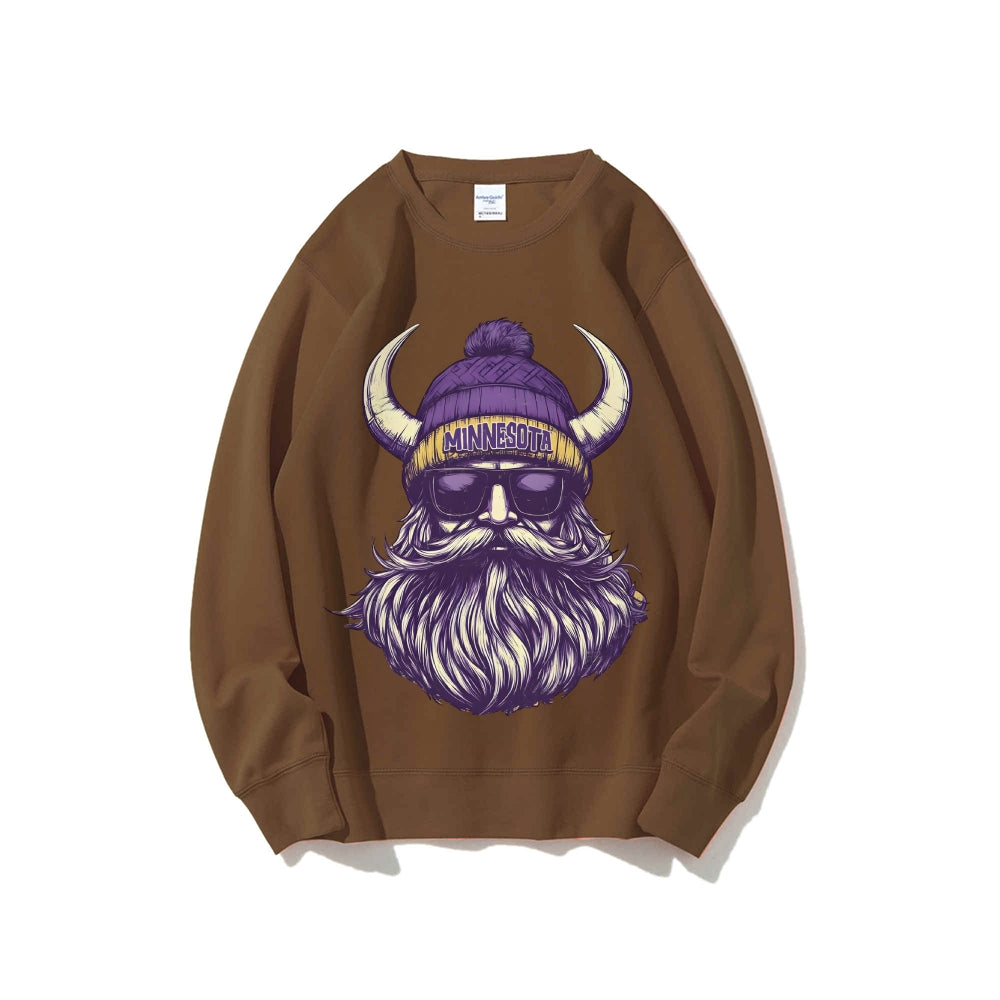Casual Crewneck Sweatshirt MINNESOTA