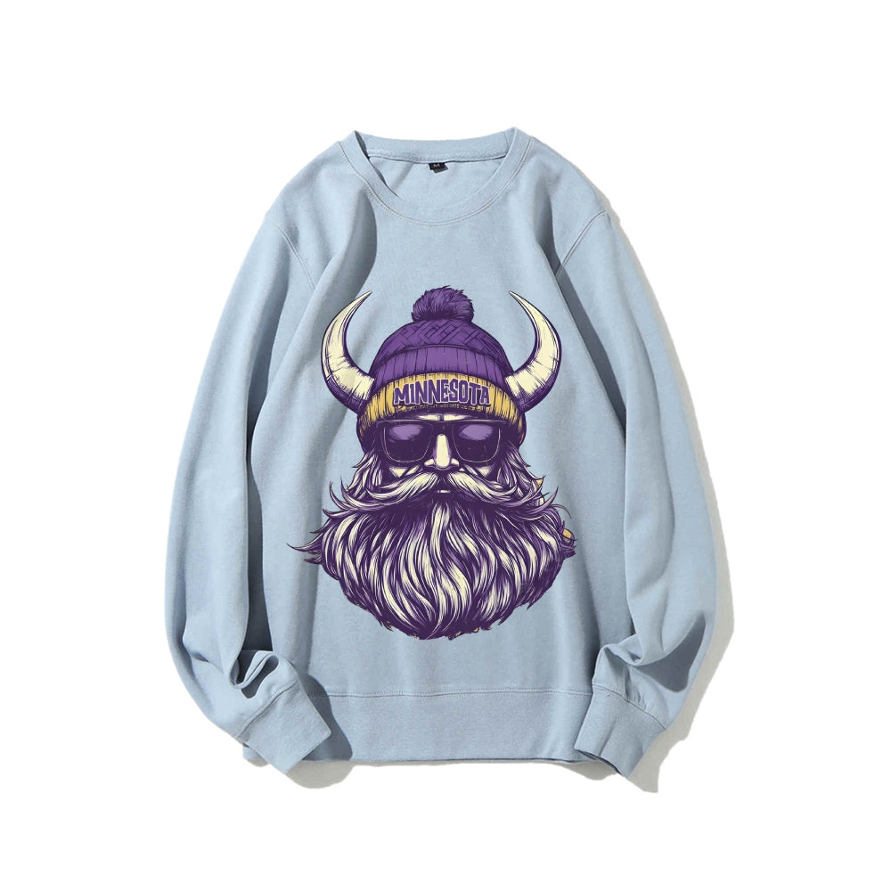 Casual Crewneck Sweatshirt MINNESOTA