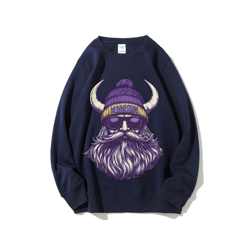 Casual Crewneck Sweatshirt MINNESOTA