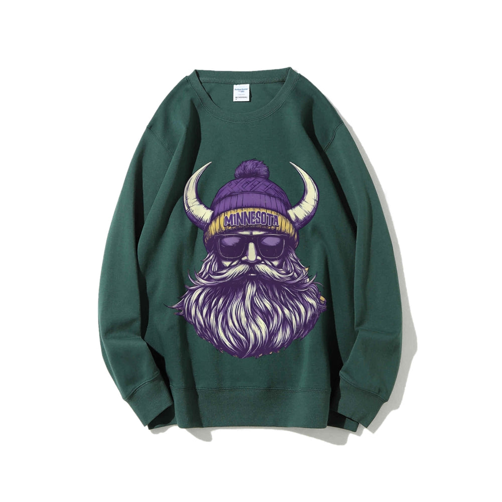 Casual Crewneck Sweatshirt MINNESOTA