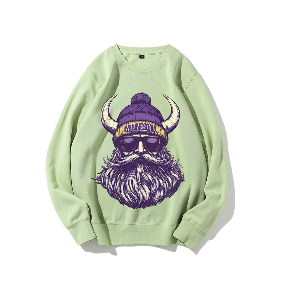 Casual Crewneck Sweatshirt MINNESOTA