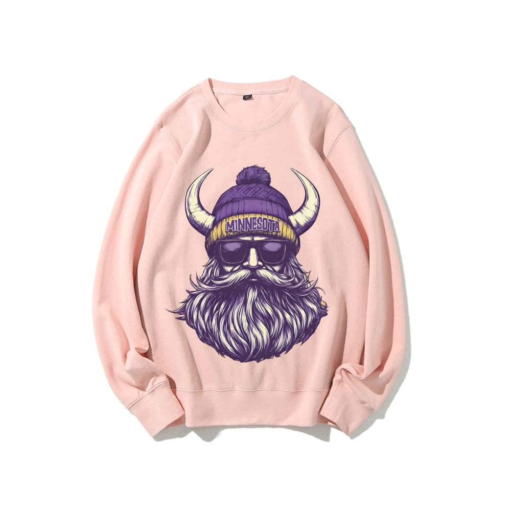 Casual Crewneck Sweatshirt MINNESOTA