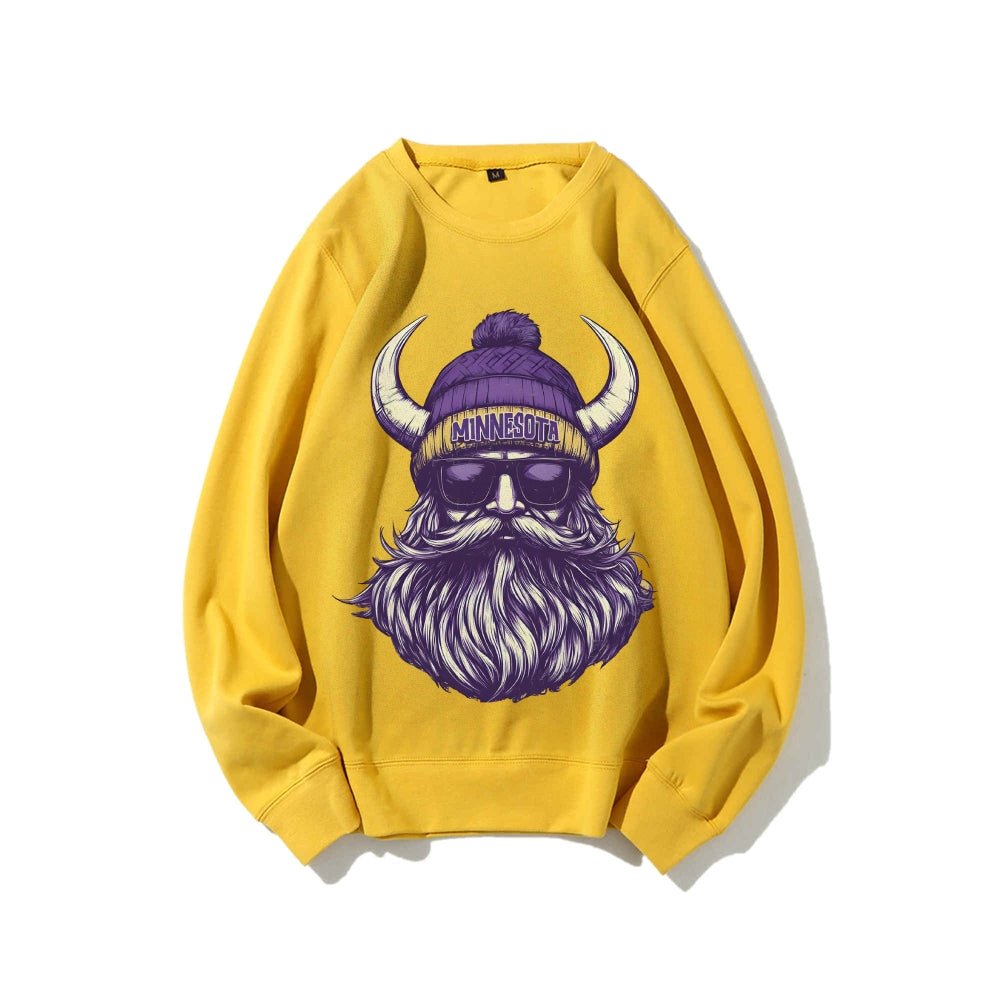 Casual Crewneck Sweatshirt MINNESOTA