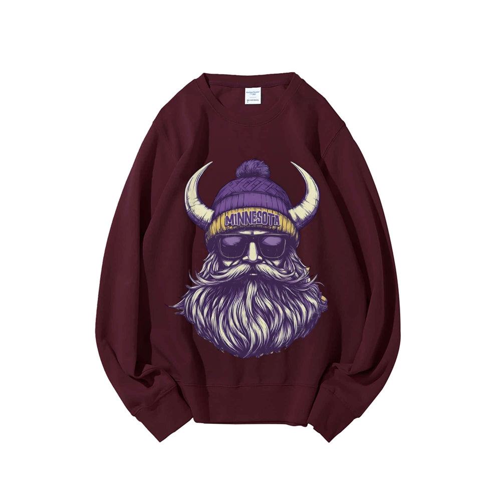 Casual Crewneck Sweatshirt MINNESOTA