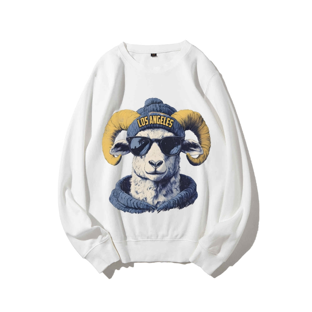 Casual Crewneck Sweatshirt LOS ANGELES