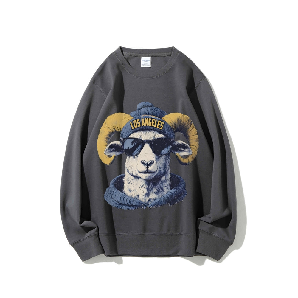 Casual Crewneck Sweatshirt LOS ANGELES