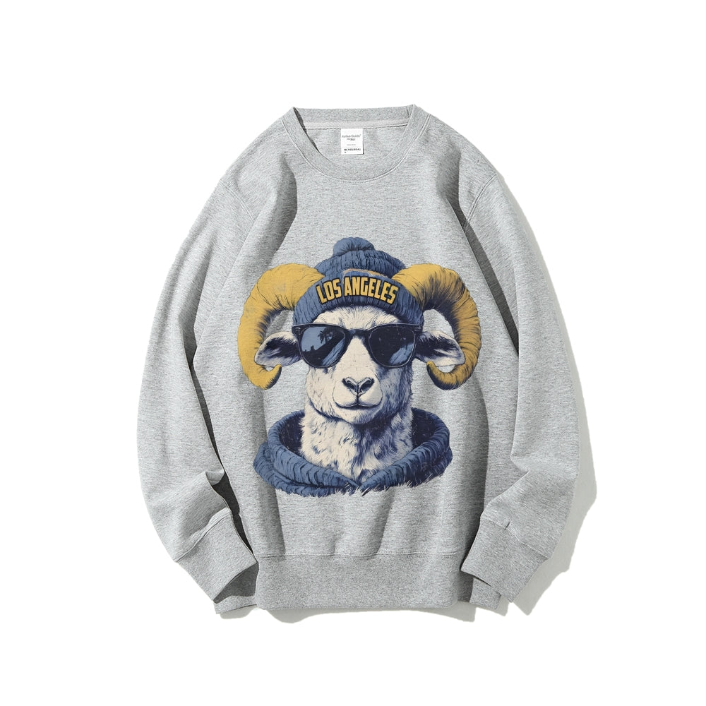Casual Crewneck Sweatshirt LOS ANGELES