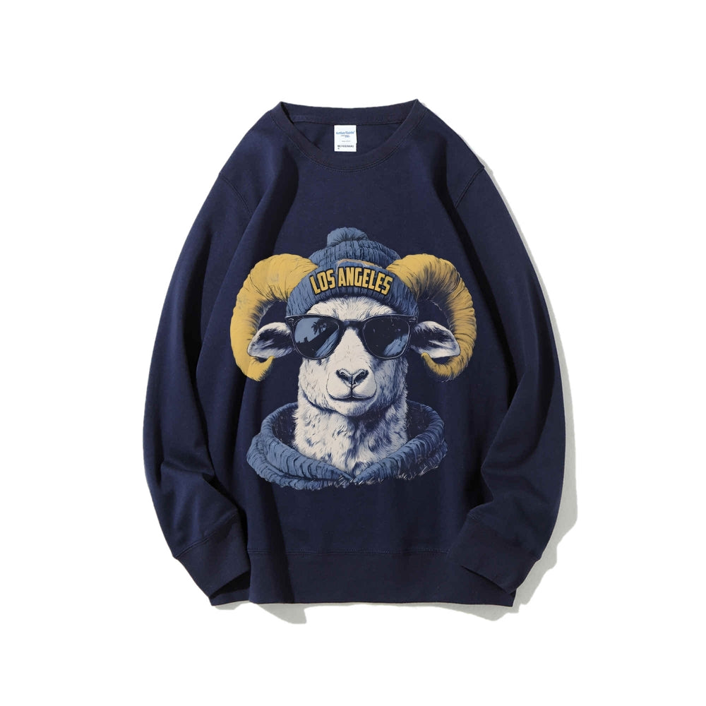 Casual Crewneck Sweatshirt LOS ANGELES