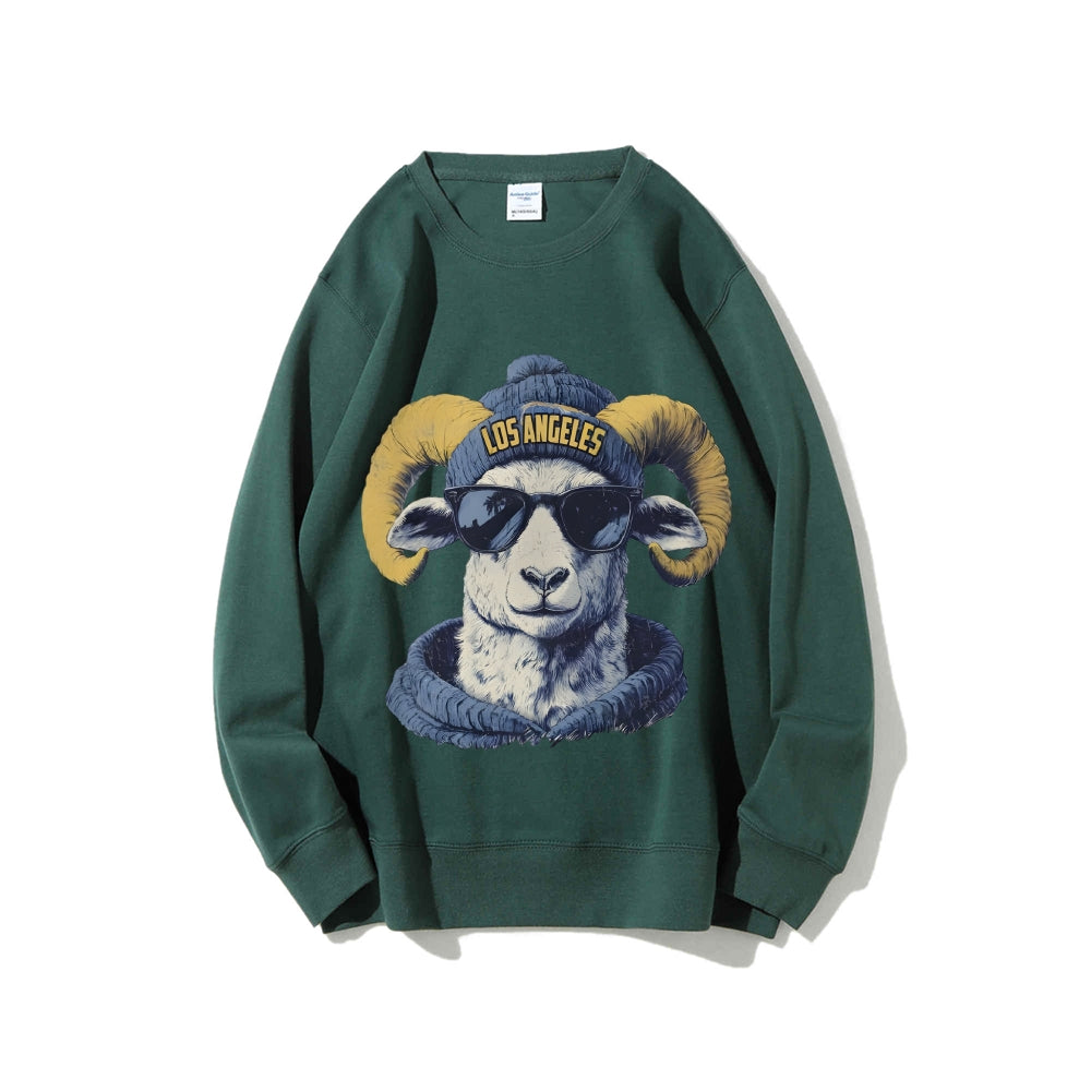 Casual Crewneck Sweatshirt LOS ANGELES
