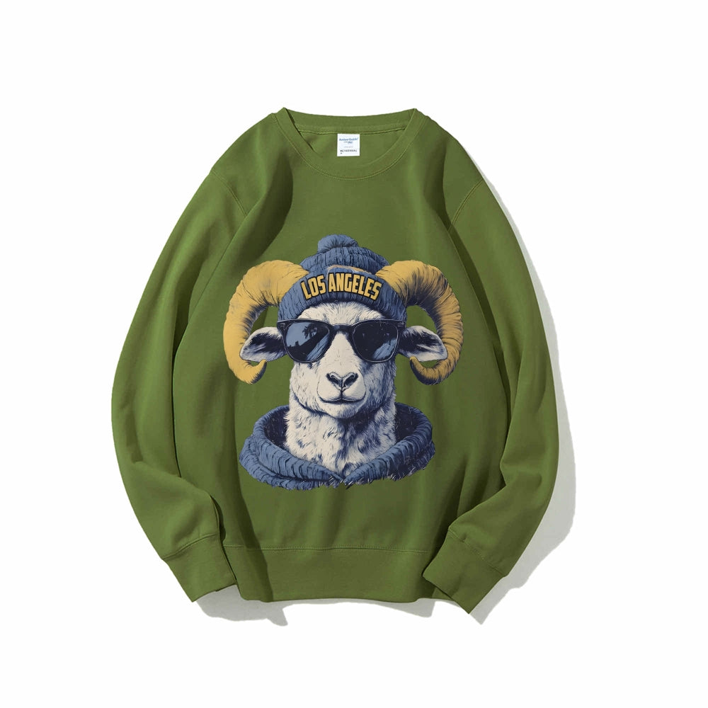 Casual Crewneck Sweatshirt LOS ANGELES