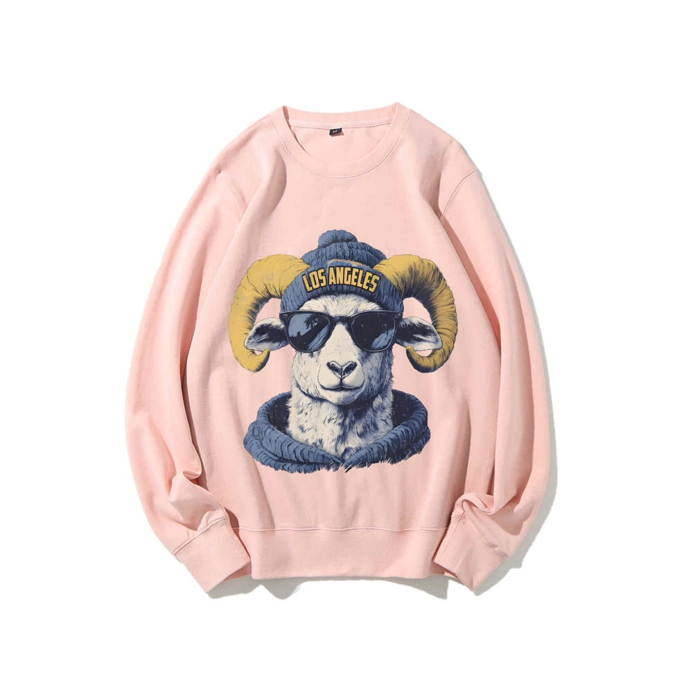 Casual Crewneck Sweatshirt LOS ANGELES
