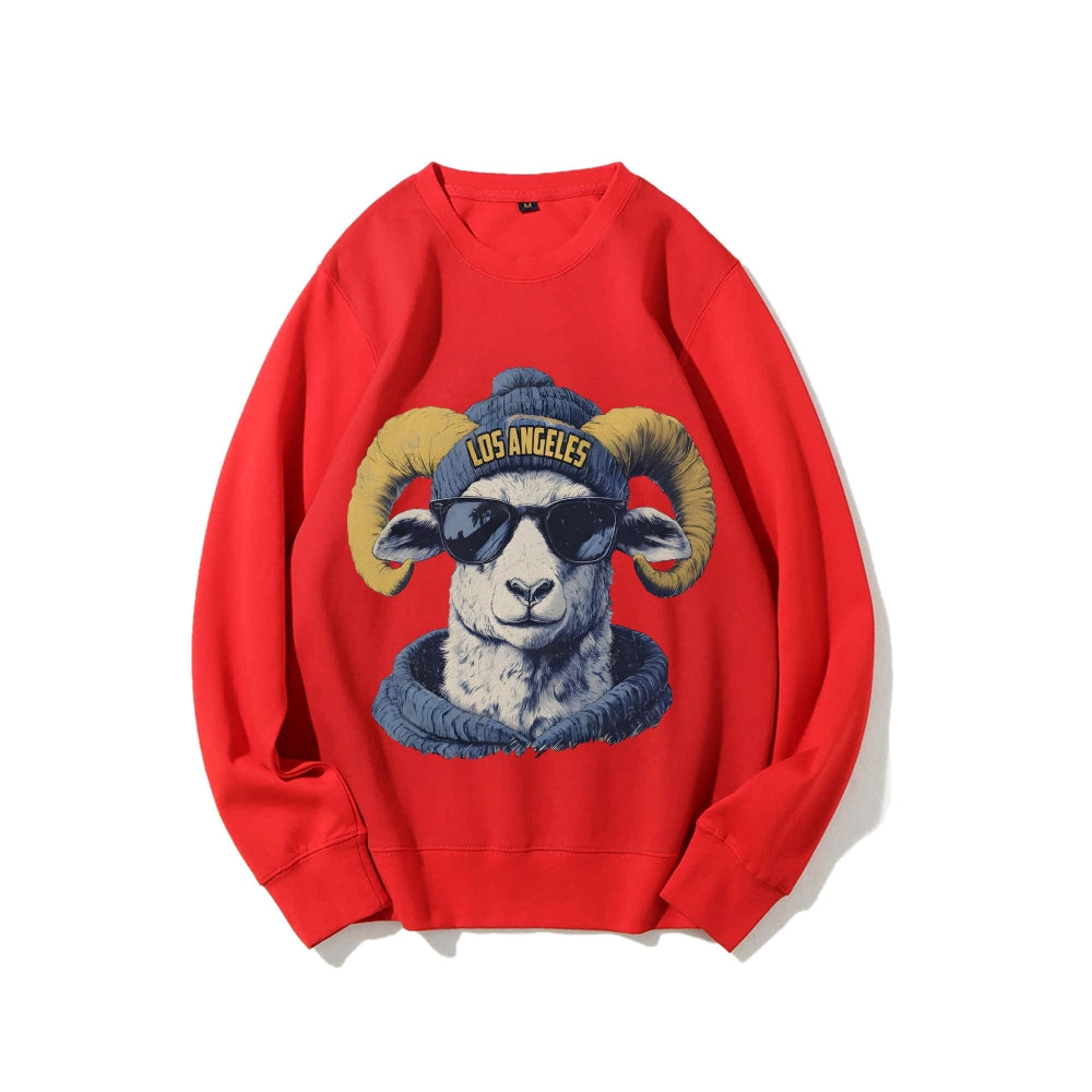 Casual Crewneck Sweatshirt LOS ANGELES